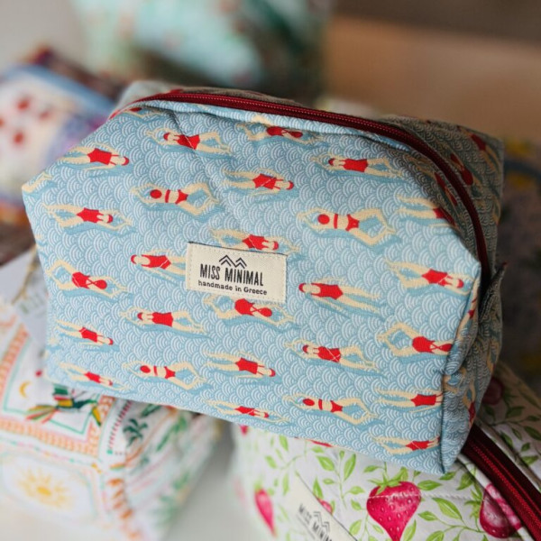 Miss Minimal Zipper Box Νεσεσέρ Aqua Muse (22 x 13 x 23 cm)