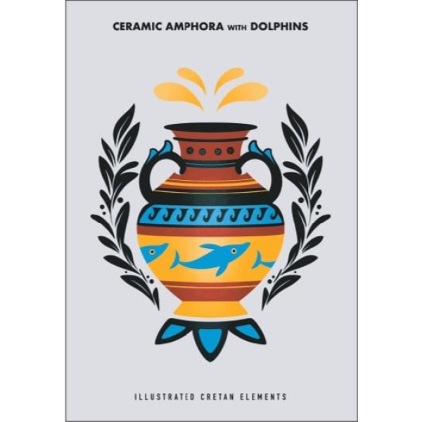 Brainfood Σημειωματάριο Ceramic Amphora with Dolphins (14 x 21 cm)