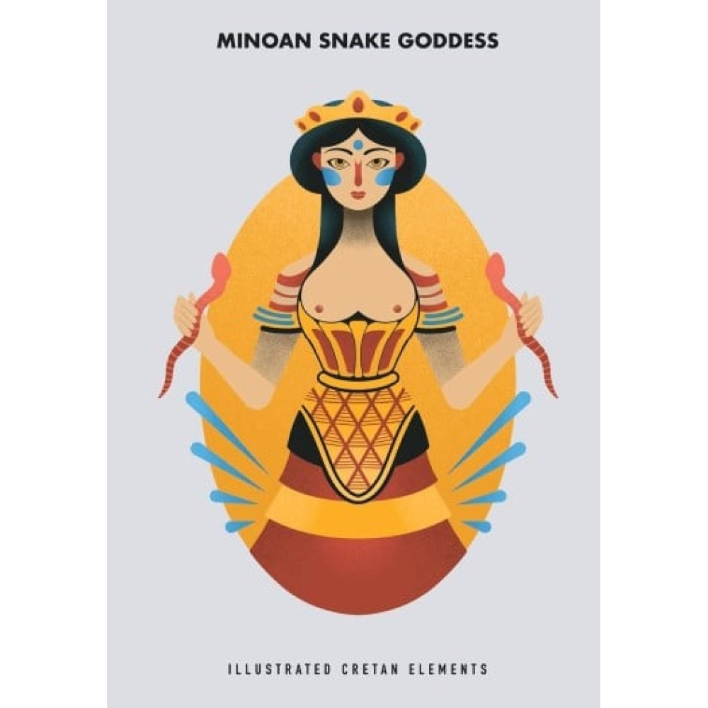 Brainfood Σημειωματάριο Minoan Snake Goddess (14 x 21 cm)