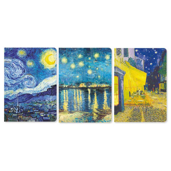 Brainfood Σημειωματάριο Vincent van Gogh Σετ 3 Mini Notebooks