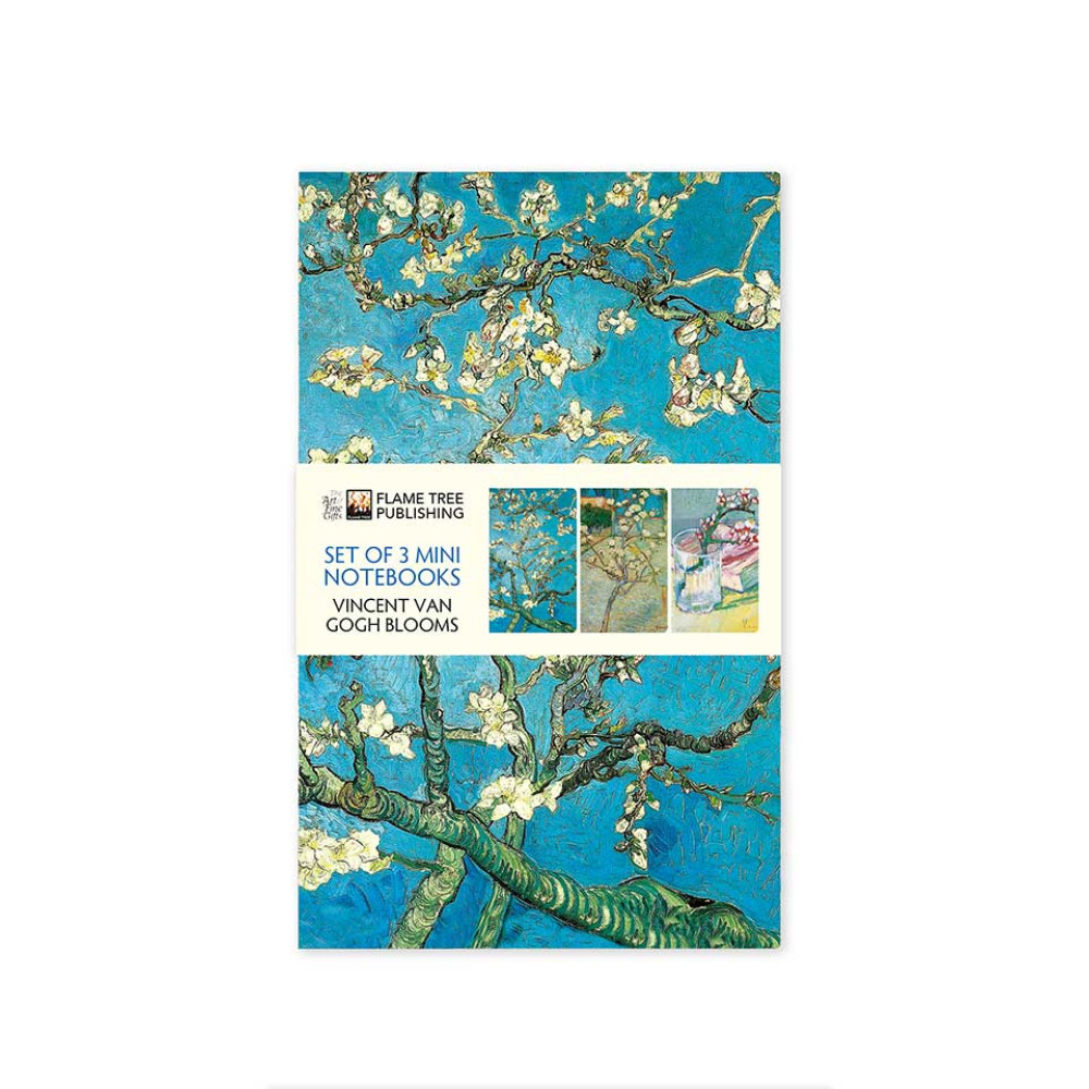 Brainfood Σημειωματάριο Vincent van Gogh Blossom Σετ 3 Mini Notebooks