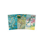 Brainfood Σημειωματάριο Vincent van Gogh Blossom Σετ 3 Mini Notebooks
