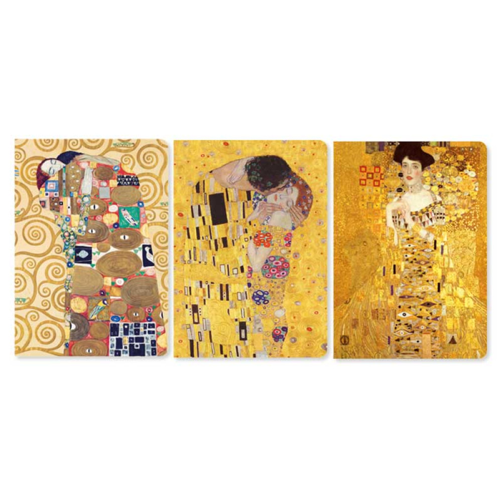 Brainfood Σημειωματάριο Gustav Klimt Σετ 3 Mini Notebooks