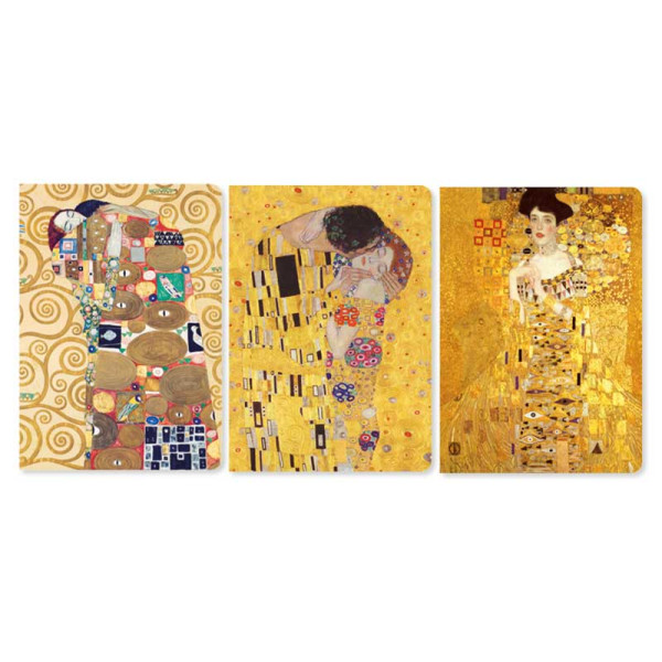 Brainfood Σημειωματάριο Gustav Klimt Σετ 3 Mini Notebooks