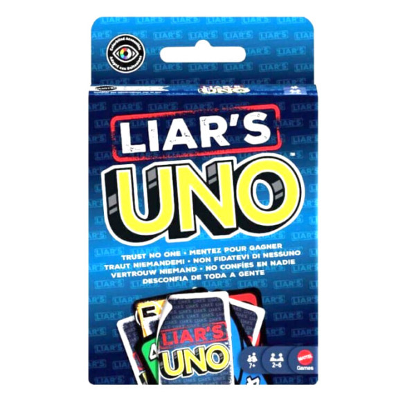 Mattel UNO Liar's - Επιτραπέζιο Παιχνίδι με Κάρτες (JLH43)