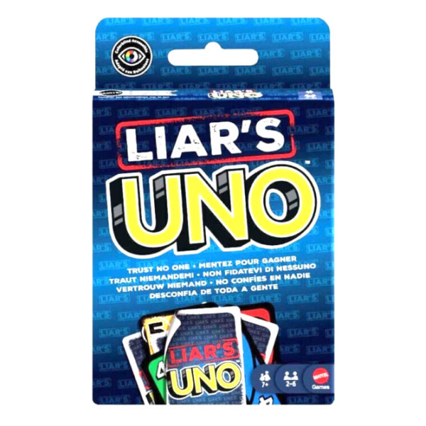 Mattel UNO Liar's - Επιτραπέζιο Παιχνίδι με Κάρτες (JLH43)