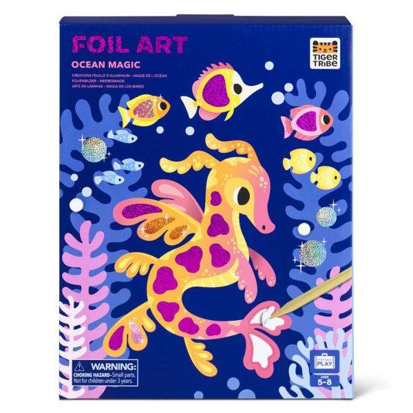 Tiger Tribe Foil Art – Ocean Magic
