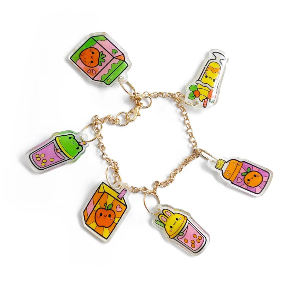 Tiger Tribe Shrinkorama – Charm Bracelet: Kawaii Drinks