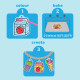 Tiger Tribe Shrinkorama – Charm Bracelet: Kawaii Drinks