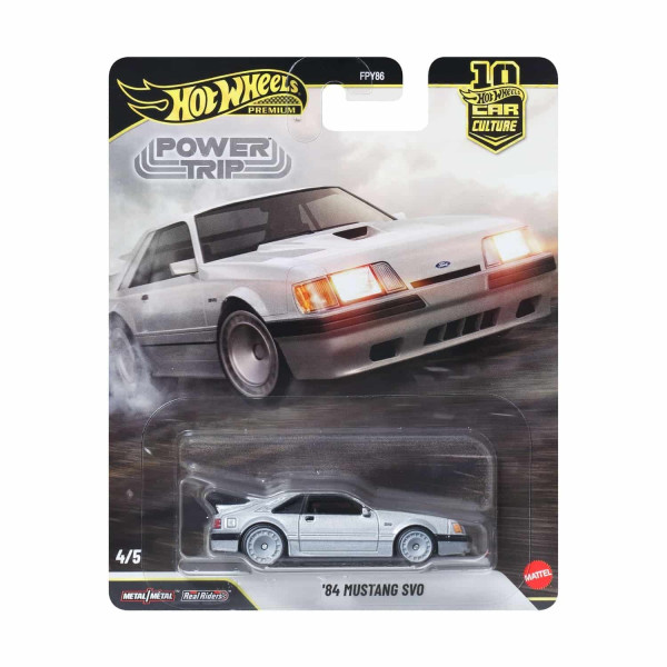 Mattel Hot Wheels Premium: Power Trip - '84 Mustang SVO Vehicle (JKF31)
