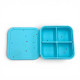 Dodo's Land FabFour Bento Box Φαγητοδοχείο Σιλικόνης με 4 Αποσπώμενα Χωρίσματα – Starlight Blue