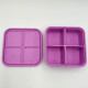 Dodo's Land FabFour Bento Box Φαγητοδοχείο Σιλικόνης με 4 Αποσπώμενα Χωρίσματα – Starlight Pink
