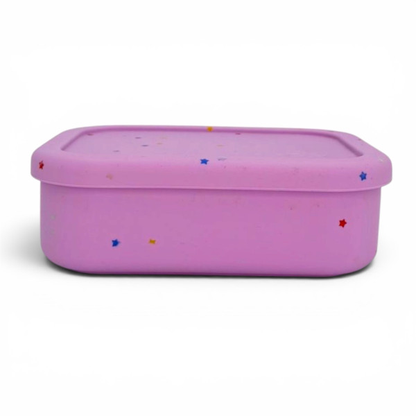 Dodo's Land Peck ‘n Pack Bento Box Φαγητοδοχείο Σιλικόνης με 3 Χωρίσματα – Starlight Pink