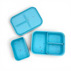 Dodo's Land Smart Bento Box Φαγητοδοχείο Σιλικόνης με 3 Αποσπώμενα Χωρίσματα – Starlight Blue