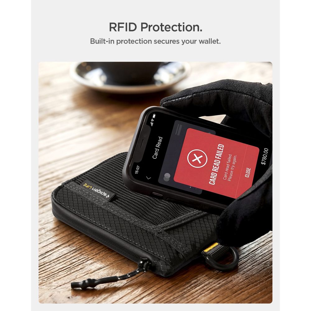 Spigen LF300 SOFT RFID Card Holder (Μαύρο)