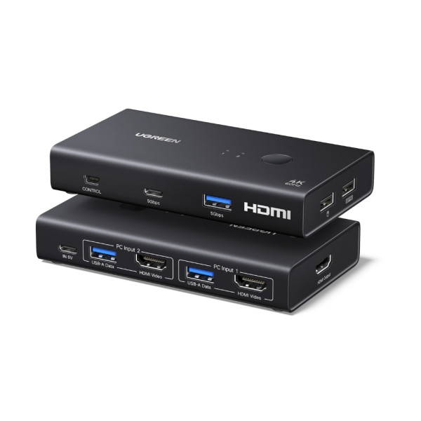 UGreen AK502/75246 HDMI KVM Switch 2 in 1 Out