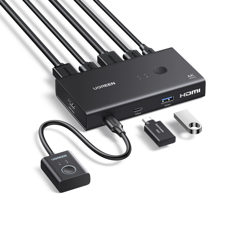 UGreen AK502/75246 HDMI KVM Switch 2 in 1 Out