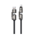 Καλώδιο Φόρτισης WK WDC-50 4 σε 1 PD 240W 1m (Γκρι)