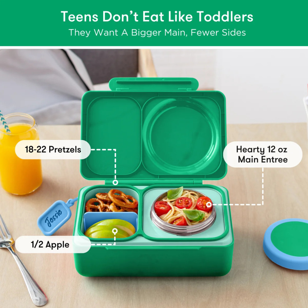 OmieBox Up Φαγητοδοχείο με 2 Ζώνες Θερμοκρασίας 1.15lt (Jade Green)