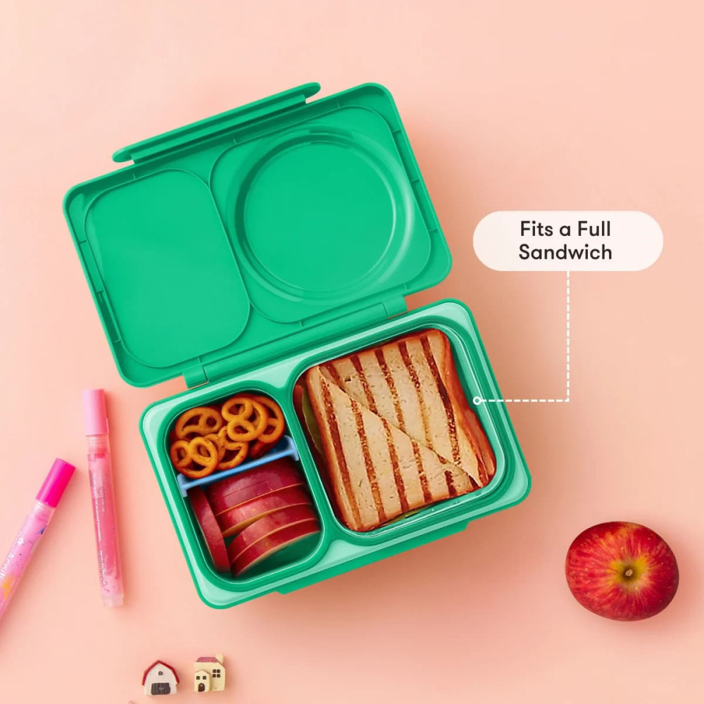 OmieBox Up Φαγητοδοχείο με 2 Ζώνες Θερμοκρασίας 1.15lt (Jade Green)