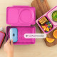 OmieBox Up Φαγητοδοχείο με 2 Ζώνες Θερμοκρασίας 1.15lt (Pop Pink)