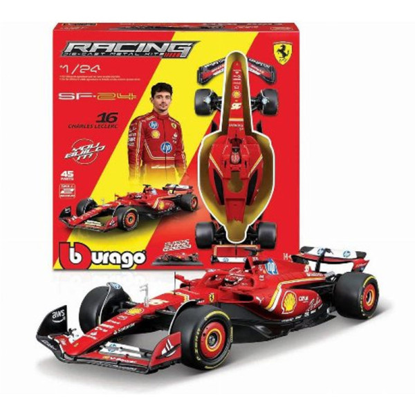 Bburago Συναρμολογούμενο μοντέλο (kit) Scuderia Ferrari SF-24 - #16 Charles Leclerc 1/24