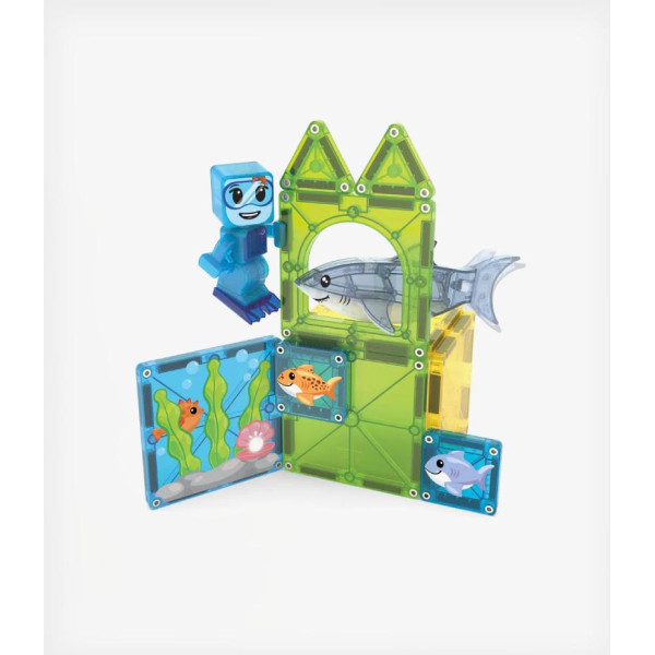Magna-Tiles Μαγνητικό Παιχνίδι 13 κομματιών Shark Dive