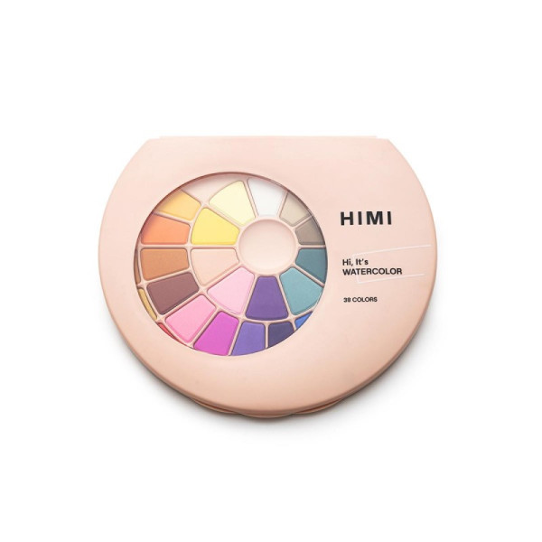 HIMI Watercolour Paint Pan Σετ 38 Χρωμάτων Pink Case