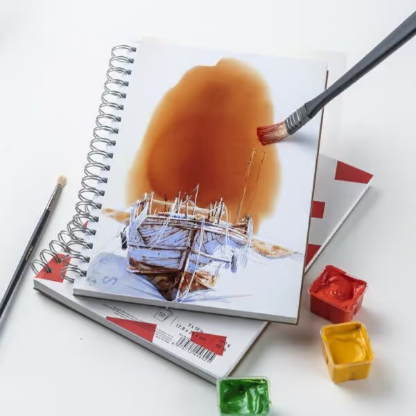 HIMI Μπλοκ Gouache Pad Animal Κλασέρ με Kρίκους Λευκό Χαρτί – 50 Φύλλα (17.8 x 25.4cm)