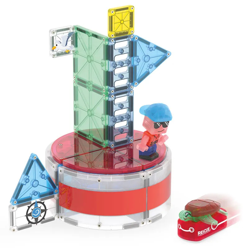 Magna-Tiles Μαγνητικό Παιχνίδι 26 κομματιών Lighthouse Rescue