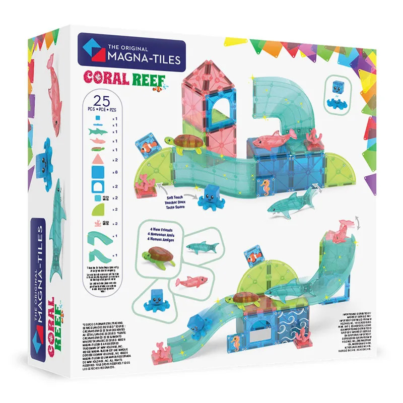 Magna-Tiles Μαγνητικό Παιχνίδι 25 κομματιών Coral Reef