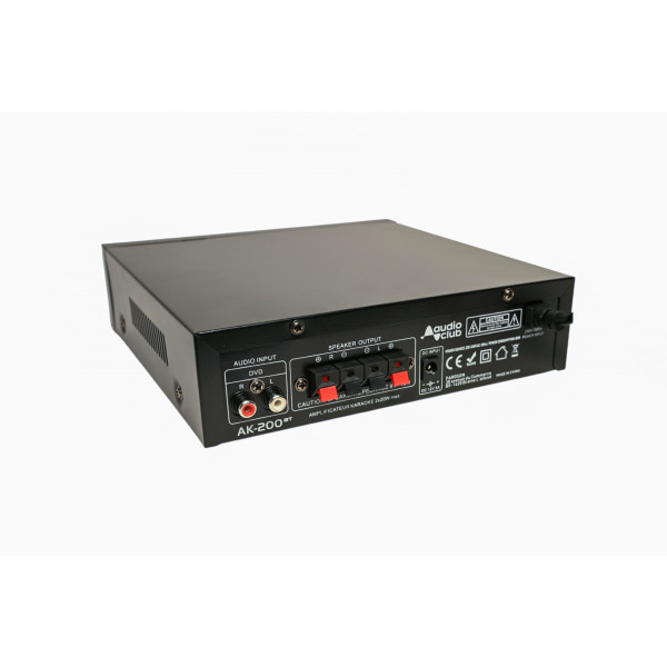 Audio Club AK-200BT ενισχυτής 2x50W με είσοδο μικροφώνων , USB , SD , Bluetooth