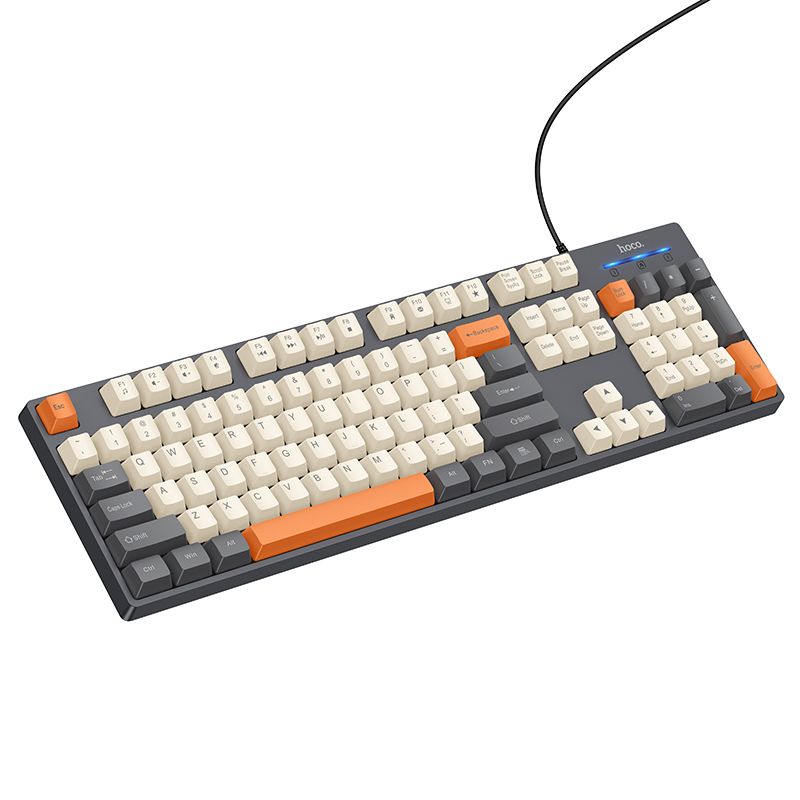 Hoco GM61 Ενσύρματο Πληκτρολόγιο 3-color (white, grey, orange)