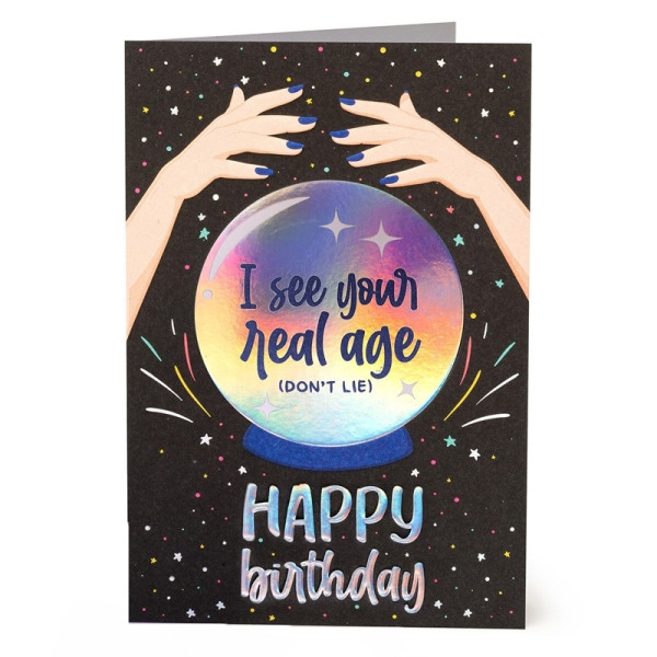 Legami Ευχετήρια Κάρτα - Large - Happy Birthday CRYSTAL BALL (11,5 x 17 cm)