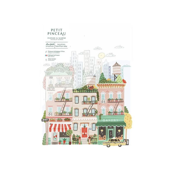 Petite Epicerie Σετ Ζωγραφικής με Αριθμούς -  New York par Hoglet & Co