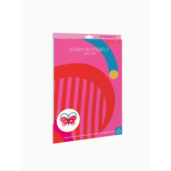 Studio Roof IMA117 Wall Art - Stripy Butterfly