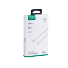 Καλώδιο UGreen L502/65252 USB-C σε USB-C PD Braided 100W 2m (Ροζ)