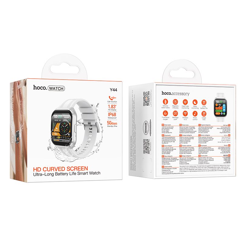 Hoco Smartwatch Y44 1,83" IP68 με call function (Silver) 