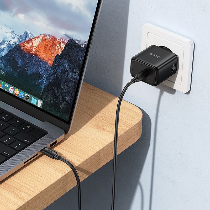 Φορτιστής Hoco N83 GaN USB-C PD AVS 40W max 60W (Μαύρο)