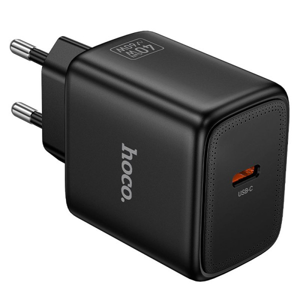 Φορτιστής Hoco N83 GaN USB-C PD AVS 40W max 60W (Μαύρο)