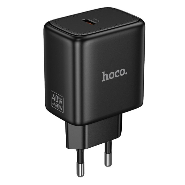 Φορτιστής Hoco N83 GaN USB-C PD AVS 40W max 60W (Μαύρο)