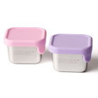 Lekkabox Cubis Mini Δοχεία από ανοξείδωτο ατσάλι 2 τμχ - Lavender