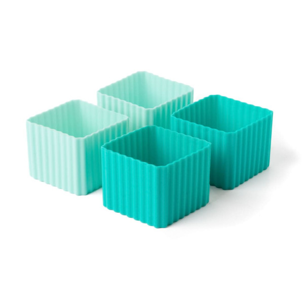 Lekkabox Bento Cups Θήκες Σιλικόνης 4 τμχ (Ocean)