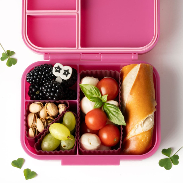 Lekkabox Bento Cups Θήκες Σιλικόνης 2 τμχ (Plum)