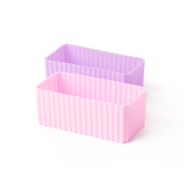 Lekkabox Bento Cups Θήκες Σιλικόνης 2 τμχ (Lavender)