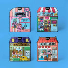 OMY Βιβλίο Ζωγραφικής με Αυτοκόλλητα Coloring Boutique - Sushi Shop