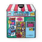 OMY Βιβλίο Ζωγραφικής με Αυτοκόλλητα Coloring Boutique - Farmer's Market