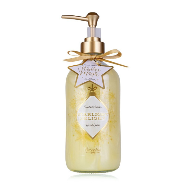 Accentra Winter Magic Σαπούνι Χεριών 500ml σε Γυάλινο Dispenser Frosted Vanilla