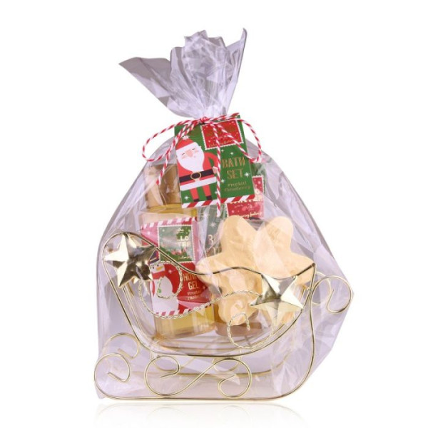 Accentra Hello Winter Bath Set Μεταλλικού Έλκηθρου με Αφρόλουτρο 100ml, Λοσιόν Σώματος 60ml & 50g Bath Fizzer