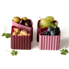 Lekkabox Bento Cups Θήκες Σιλικόνης Τρίγωνα 4 τμχ (Plum)